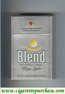 Blend International kings Light cigarettes Sweden